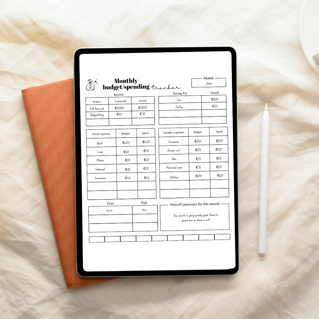 Financial Planner | Digital, Interactive Planner