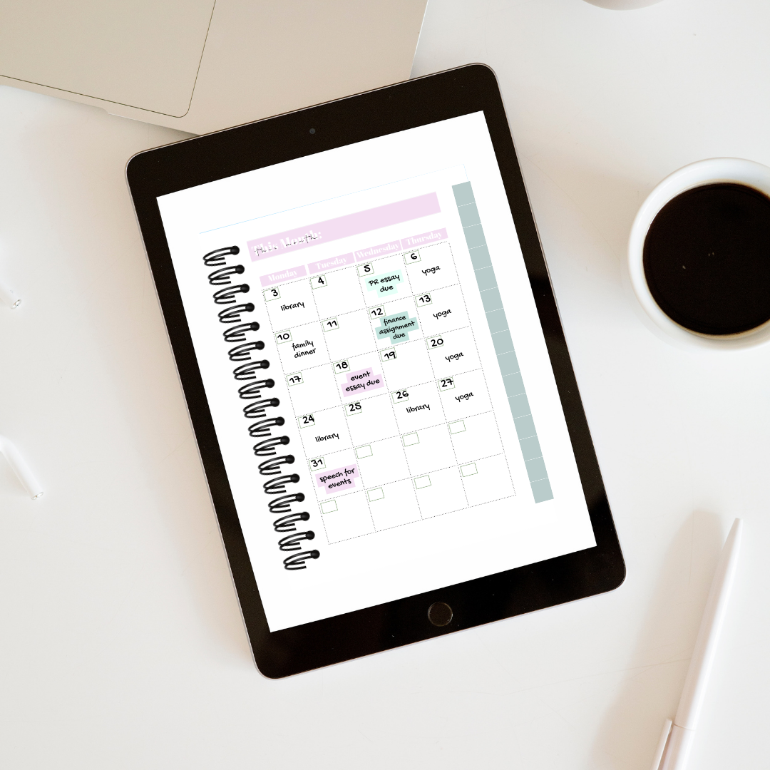 Go Get Your Best Life Academic Planner | Digital, Interactive Planner - GirlGottaChange