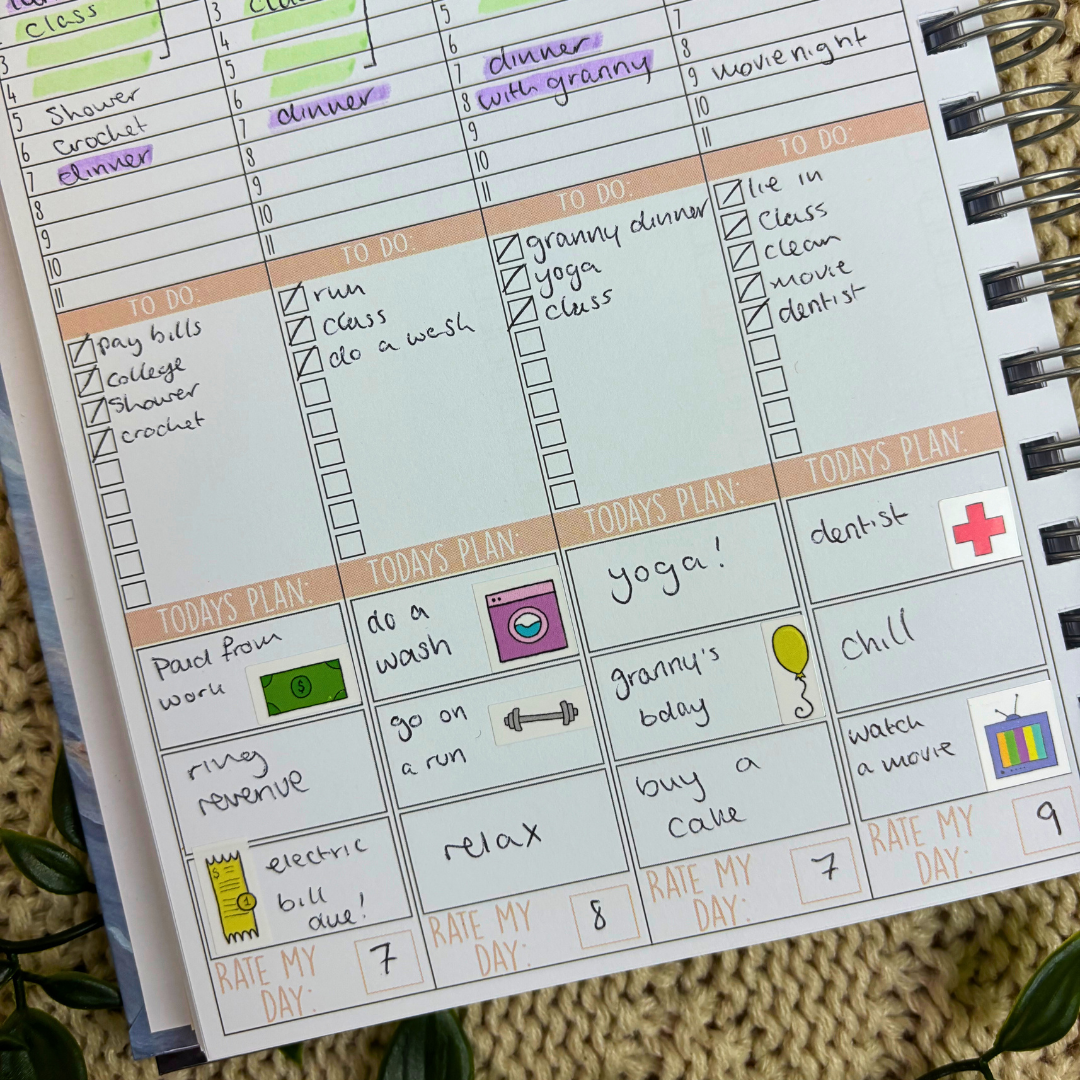 The Daily Grind Planner Sticker Set - GirlGottaChange