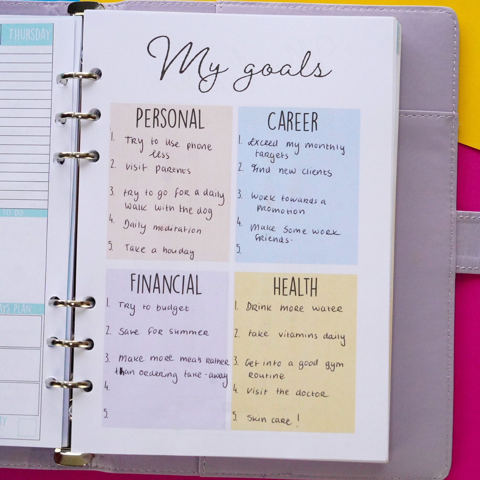 The Life Designer- Undated Life Planner Binder - GirlGottaChange