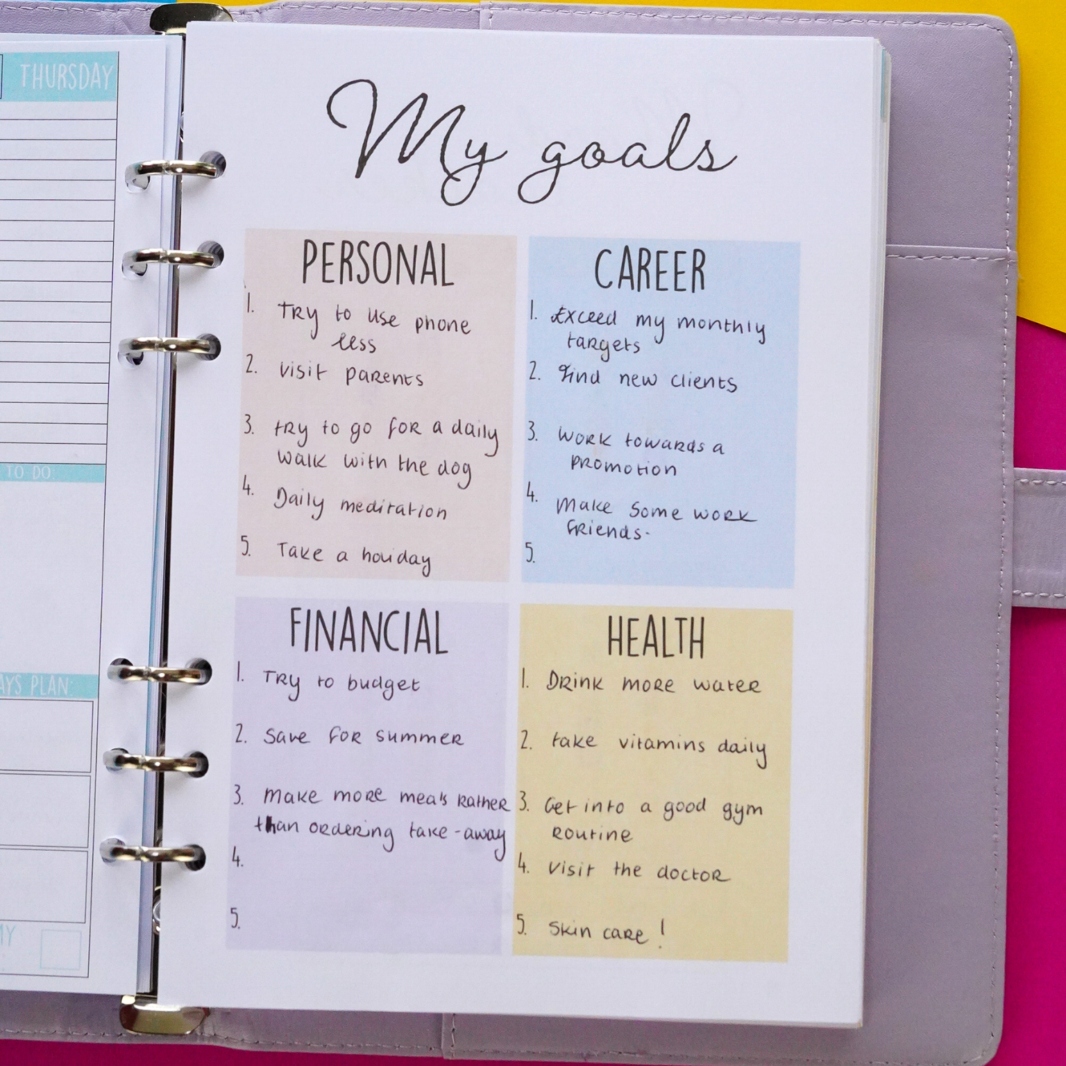 The Life Designer- Undated Life Planner Binder