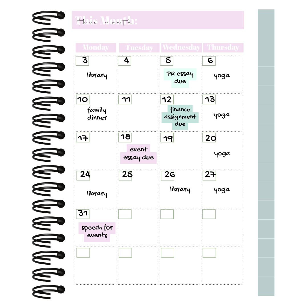Go Get Your Best Life Academic Planner | Digital, Interactive Planner - GirlGottaChange