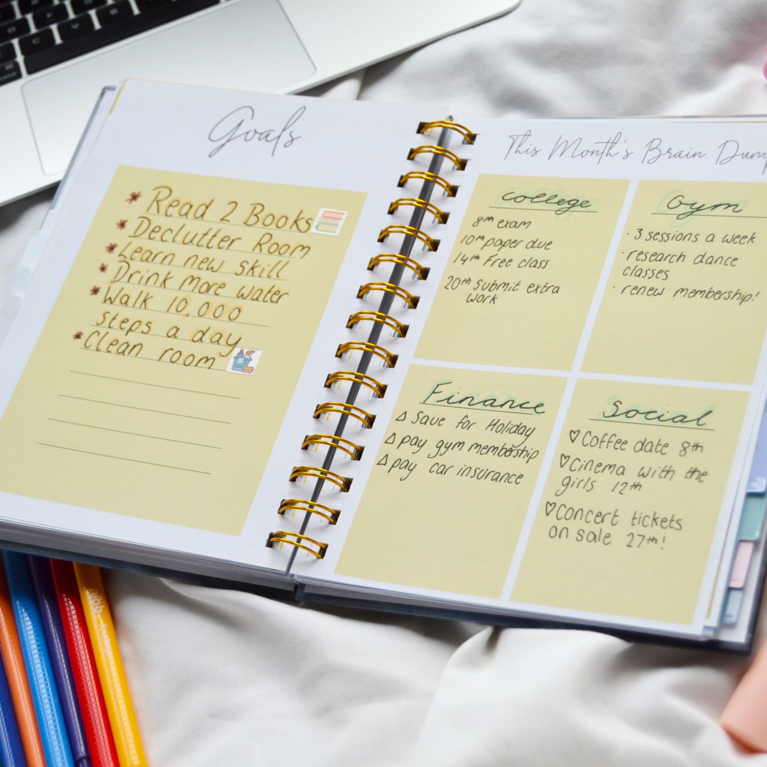 'Go Get Your Best Life' Undated Academic planner - GirlGottaChange