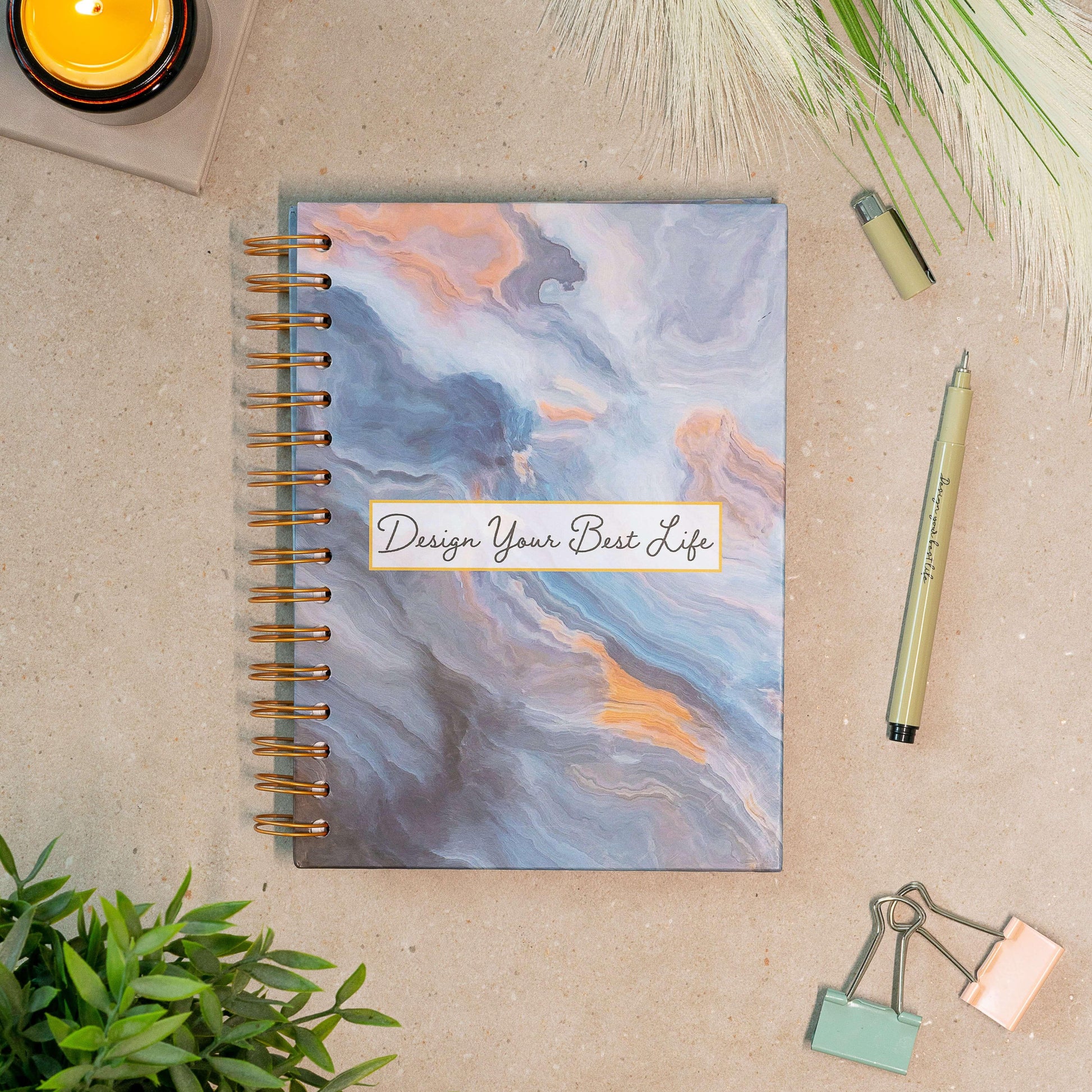DAMAGED stock- 'Design Your Best Life' Undated Daily Planner - GirlGottaChange