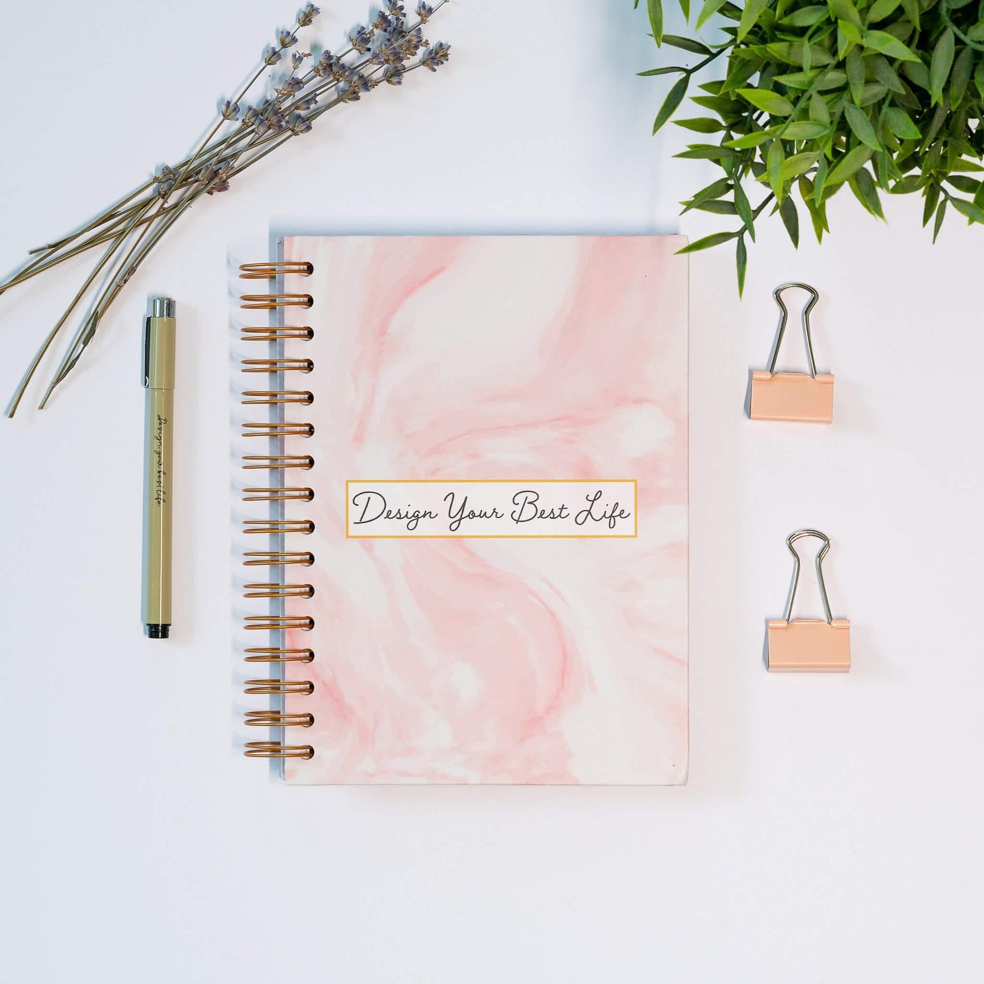 DAMAGED stock- 'Design Your Best Life' Undated Daily Planner - GirlGottaChange