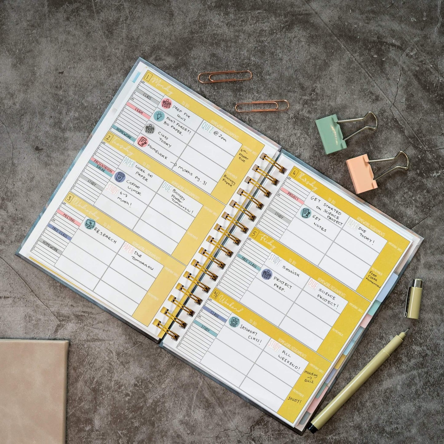 'Go Get Your Best Life' Undated Academic planner - GirlGottaChange